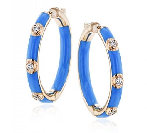 enamel hoop earrings at bob richards jewelers