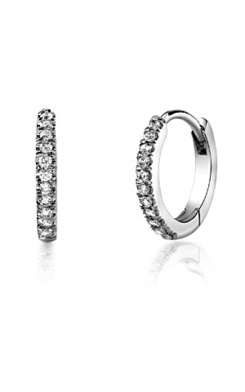 14K White Gold Hoop Earring 001-150-00007