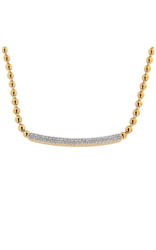 18K Yellow Gold Diamond Necklace 001-803-00022