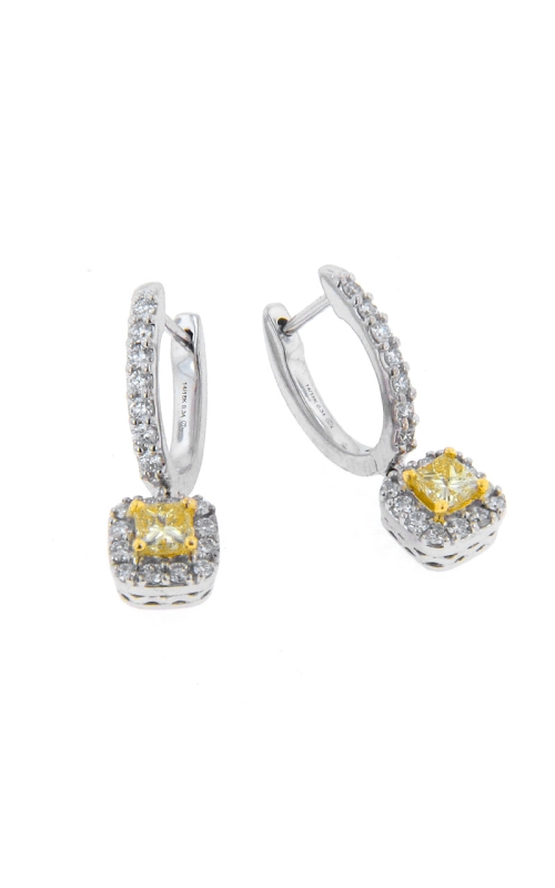 14K White Gold and 14K Yellow Gold Drop Earring 001-150-01247