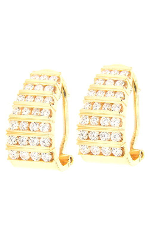 18K Yellow Gold Hoop Earring 001-150-01088