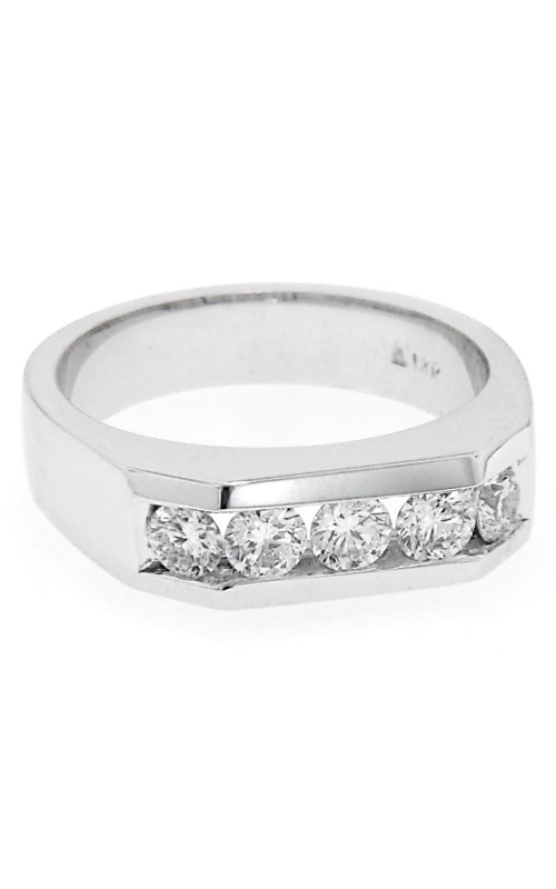 14K White Gold Channel Ring 001-135-00043