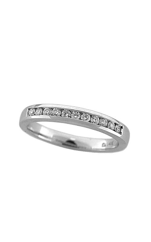 14K White Gold Channel Set Wedding Band 001-110-00306