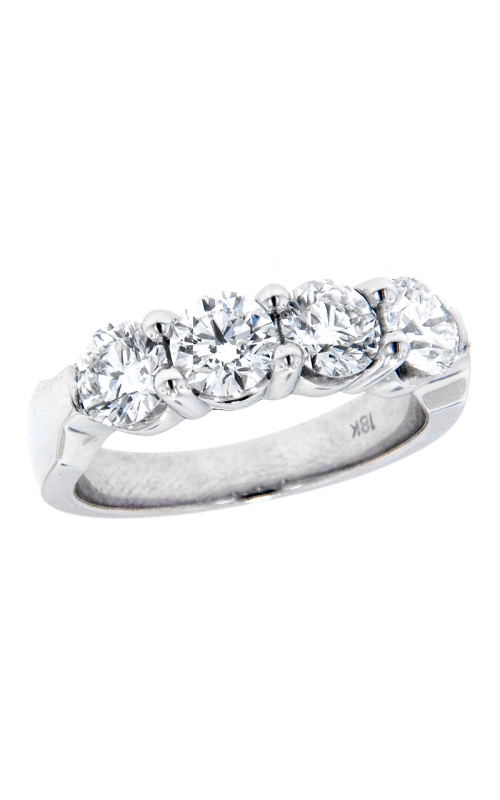 18K White Gold Prong Wedding Band 001-110-00286