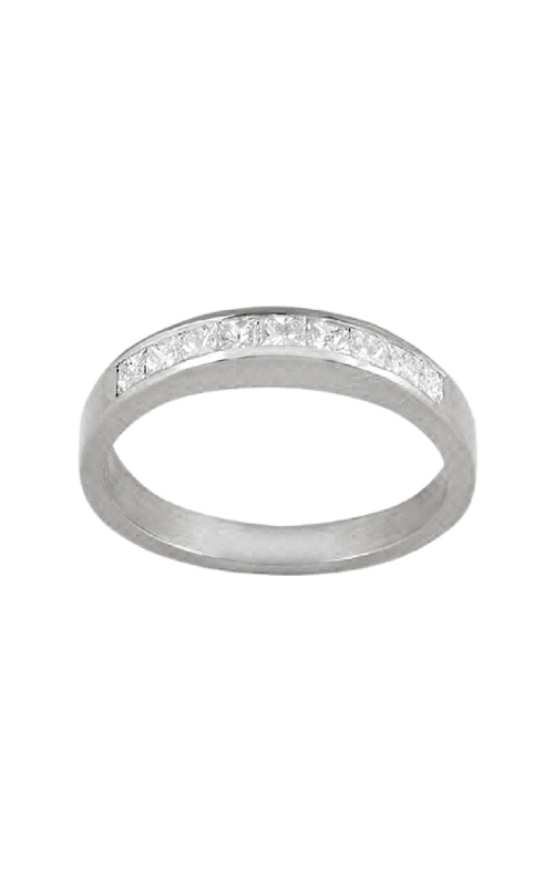 14K White Gold Channel Set Wedding Band 001-110-00267