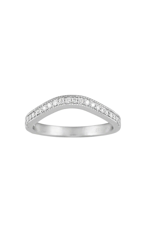 14K White Gold Prong Wedding Band 001-110-00182