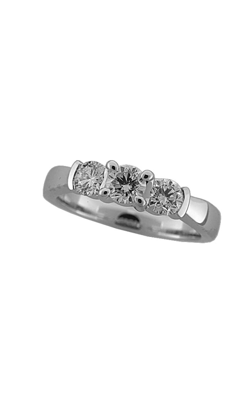 18K White Gold Prong Wedding Band 001-110-00160