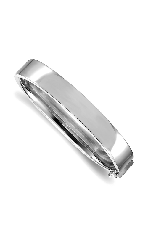 14K White Gold Bangle Bracelet 001-440-00635