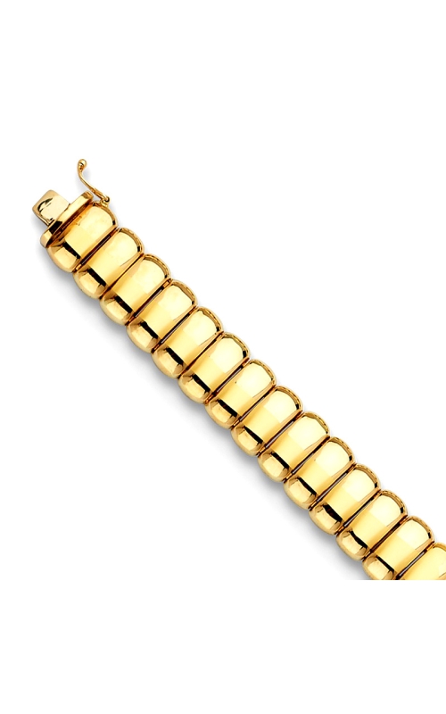 14K Yellow Gold Chain Bracelet 001-440-00636